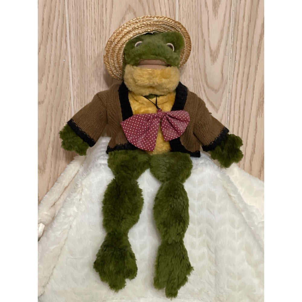 Ganz Cottage Collectibles by Lorraine 1995 Floyd the Frog Bowtie Sweater Hat 21"